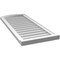 Ekena Millwork Arch Top Surface Mount PVC Gable Vent: Functional, w/ 2"W x 2"P Brickmould Sill Frame, 18"W x 42"H GVPAR18X4203SF - alternate 5